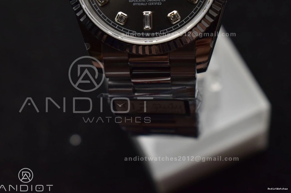 SS Best Grey 904L Diamond Weight) on Bracelet vr3255 750 Steel (Gain DayDate Edition Comfortable QF Dial President 36 V5 0419